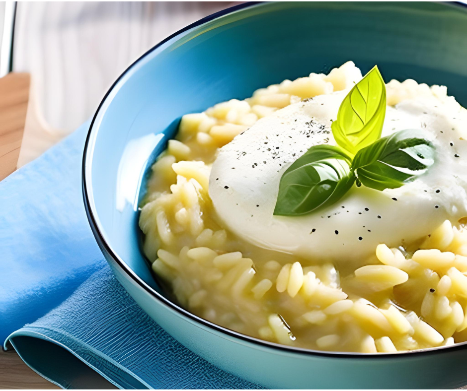 Creamy Mozzarella Risotto
