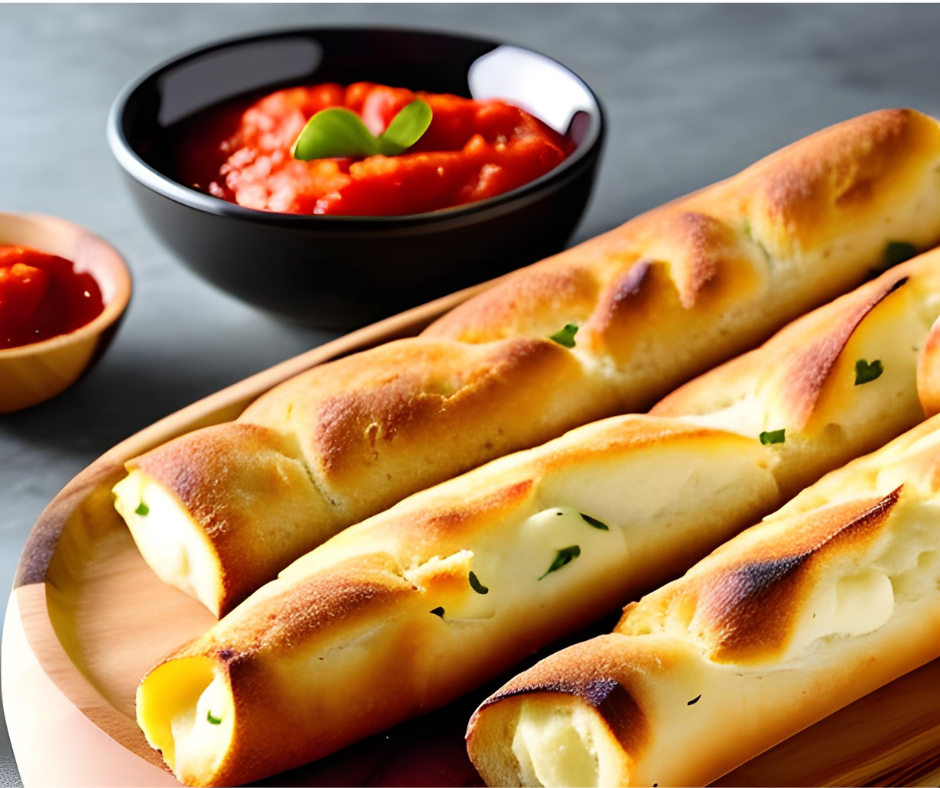 Fat-Free Mozzarella-Infused Breadsticks