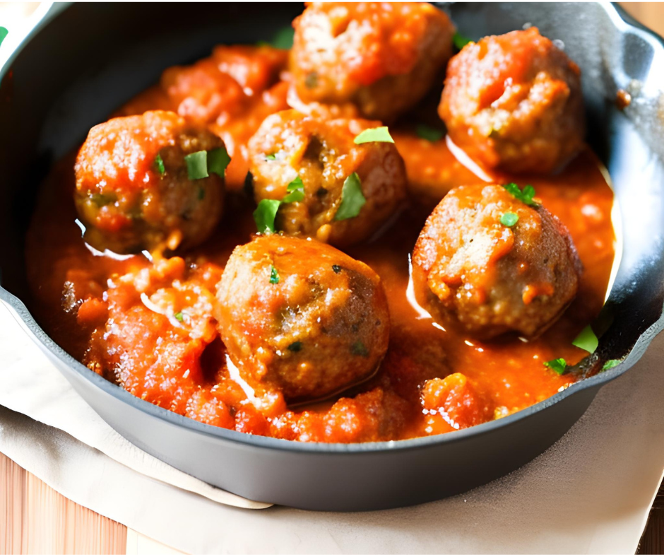 Savory Fat-Free Mozzarella Cheese Meatballs