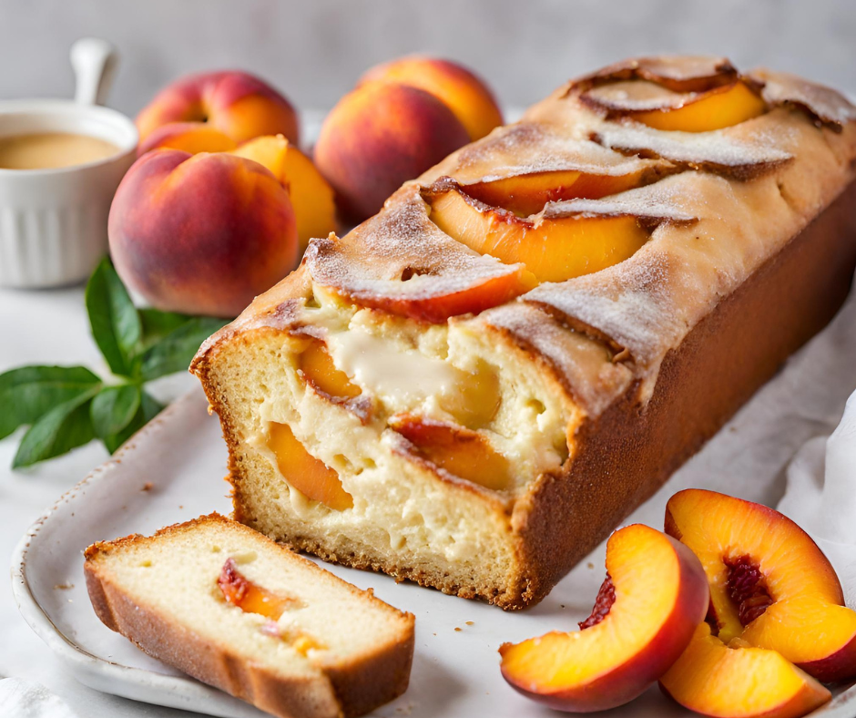Cream Cheese and Peaches Loaf